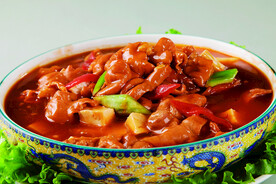 香辣肥肠嫩豆腐