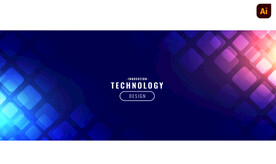 方格抽象科技背景