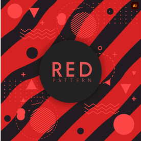 红色波浪线背景