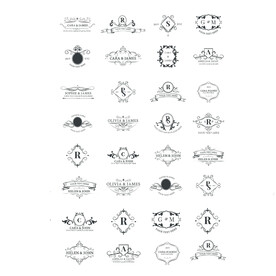 欧式 英文标签 矢量图图片