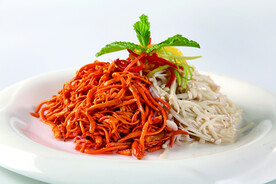 虫草花拌金针菇 