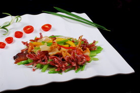 鸡棕菌腊味炒螺片