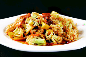 家乡炒有机花菜