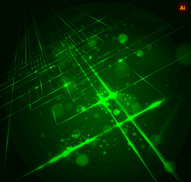 绿色科技线条背景