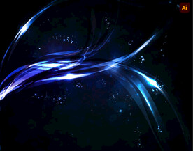 发光网线科技背景