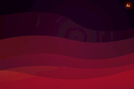 红色波浪线背景