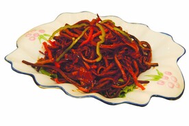 茶树菇炒鳝丝