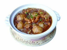 大白菜粉丝丸子煲