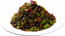 雪菜肉炒蚕豆