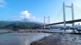 江边  鼓山  桥梁 