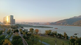 城市 夕阳 日落 