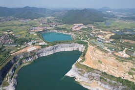 峰江石场航拍摄影