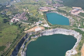 峰江石场航拍摄影