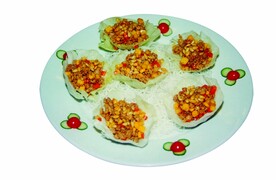 菜炒乳鸽松