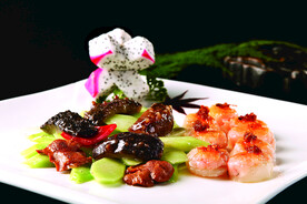 碧绿如意炒大元贝