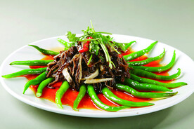 虎皮椒爆毛肚 