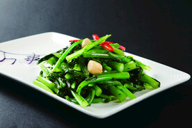 生炒菜心