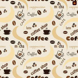 咖啡卡通背