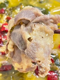 酸菜牛肉片