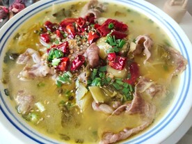 酸菜牛肉