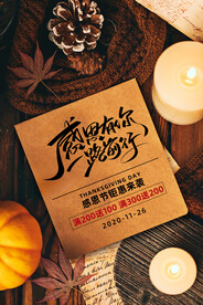 简约大气感恩有你一路前行