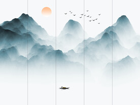 水墨山水画装饰画