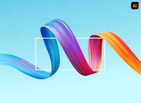 艺术笔触波浪线