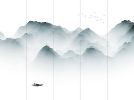 意境水墨山水画