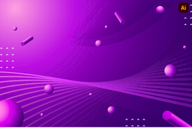 紫色空间海报背景