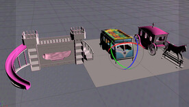 C4D模型过山车