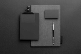 VI设计高级办公物料正视样机 