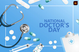 听诊器医院背景