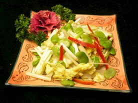 韭黄鸡蛋蚕豆米
