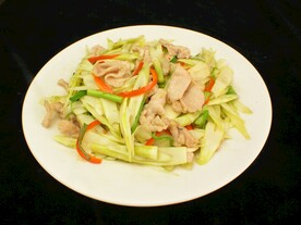 傣味象牙笋炒肉片