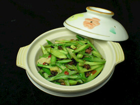 咸肉芥兰钵