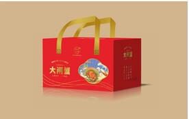 大闸蟹包装平面图