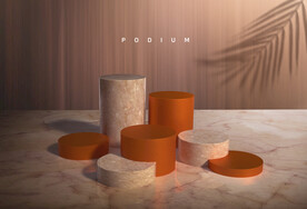 质感时尚电商产品场景分层背景