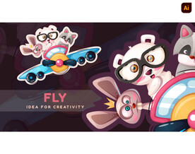 迪士尼动物插画