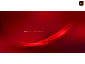 红色动感波浪背景