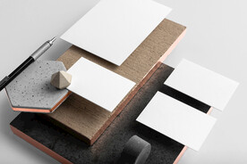 卡片名片VI设计高级场景样机 