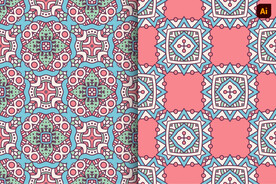 几何抽象印花图案