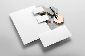 卡片名片VI设计高级场景样机 