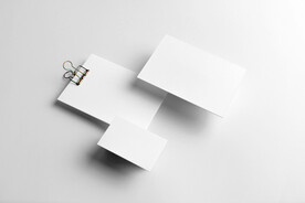 VI设计名片光影场景样机 