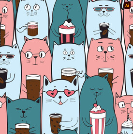 卡通创意猫咪图案