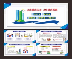 工地建设围档质量墙体海报