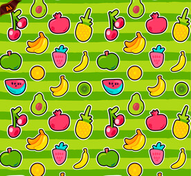 卡通水果背景