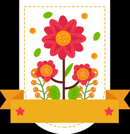 花朵标签免抠图