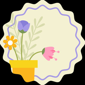 花朵标签免抠图