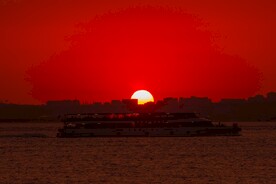 黄昏夕阳西下