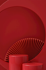红色的扇子背景